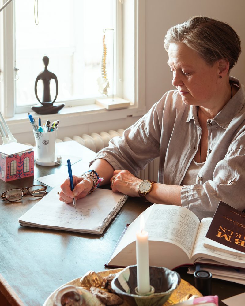 Marie-Louice i sin mottagning